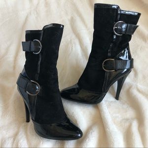 Charlotte Russe 4” Heeled Ankle Boots US sz 6.5/7